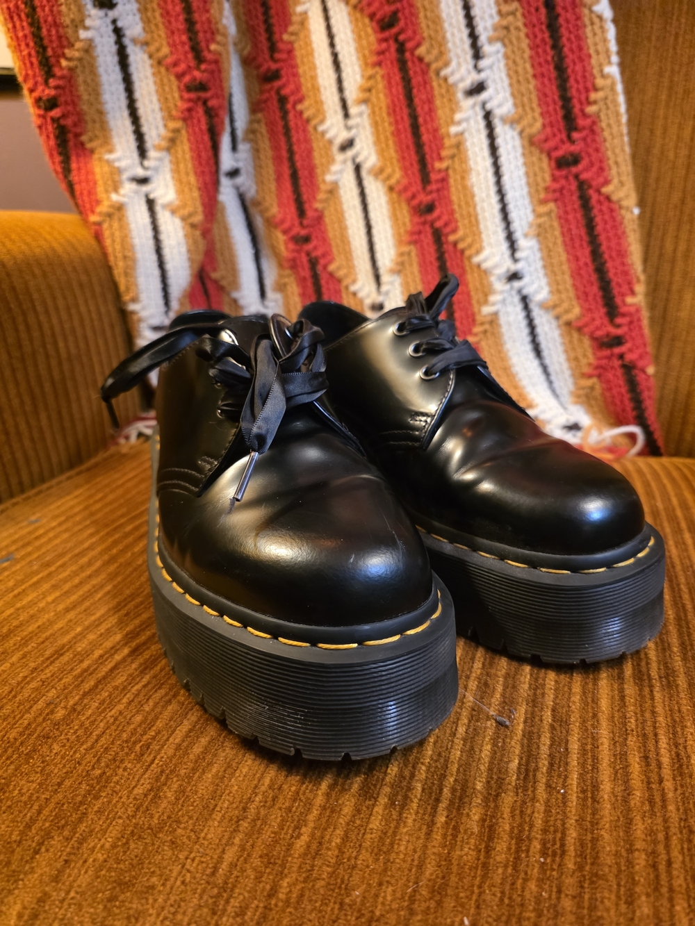 Dr. Martens Size 9 Holly Platform Shoes